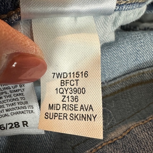 Lucky Brand Jeans Womens Size 6 / 28 Reg Mid Rise Super Skinny Ava - Picture 5 of 5
